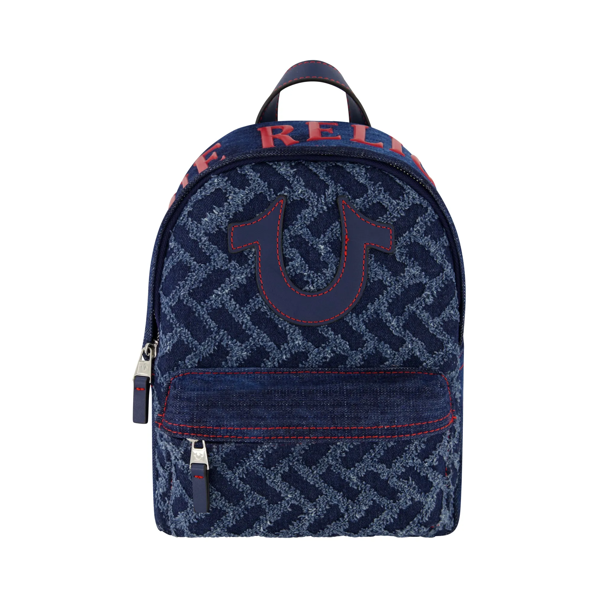 True Religion Mini Denim Logo Backpack
