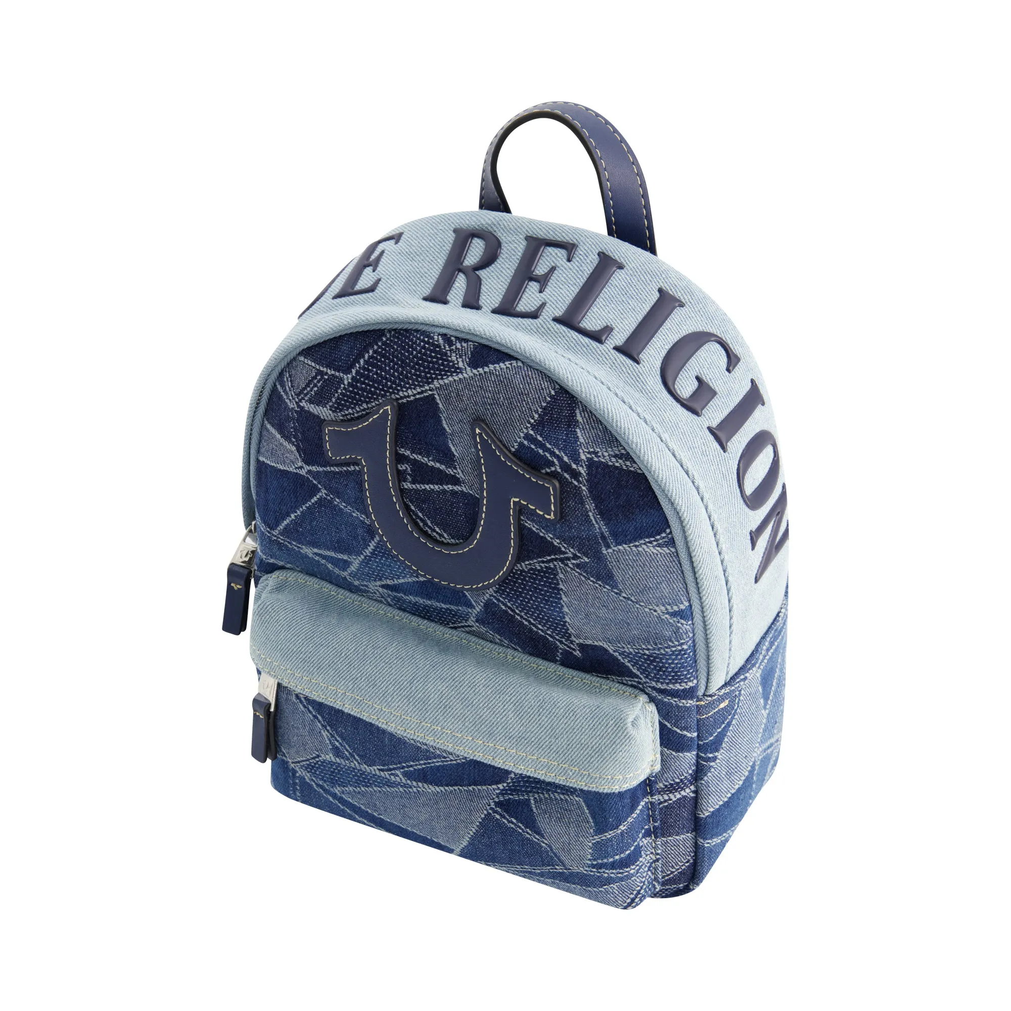 True Religion Mini Denim Logo Backpack