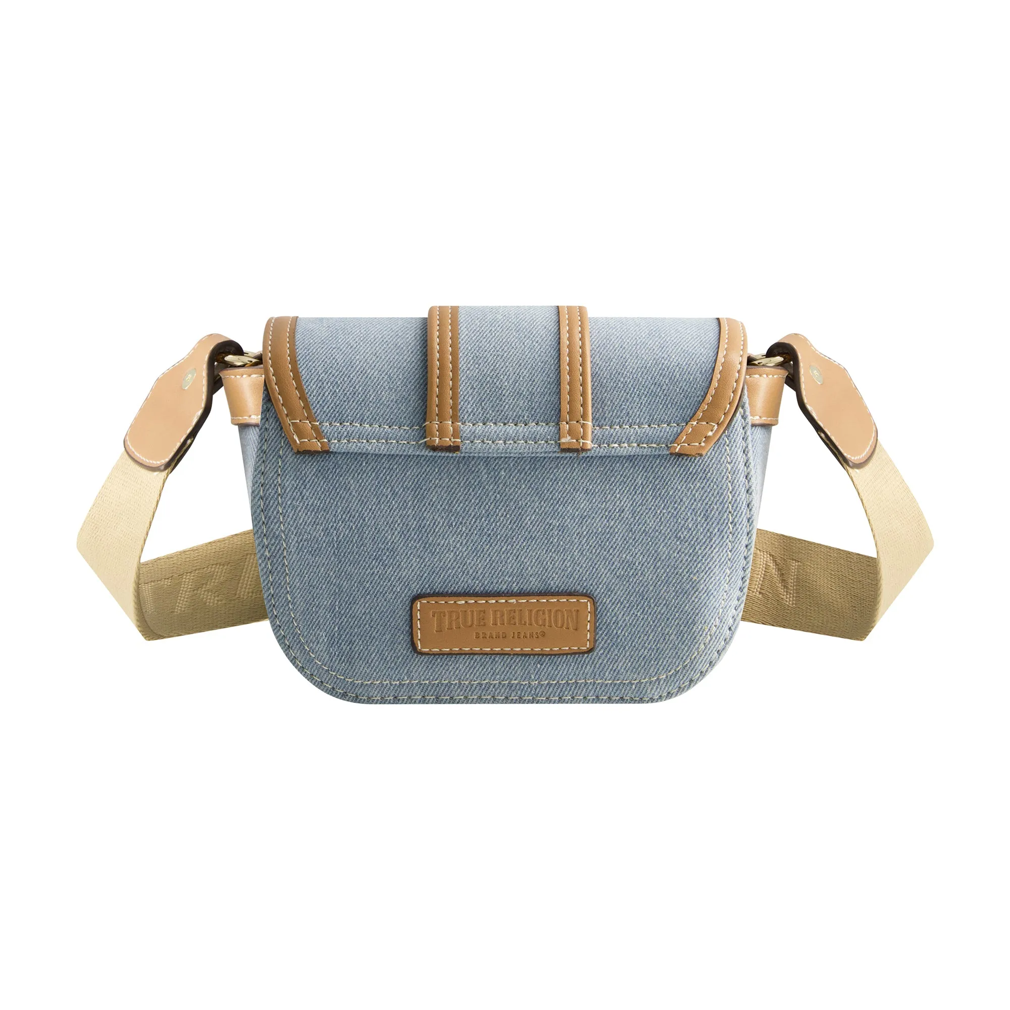 True Religion Mini Flap Denim Crossbody