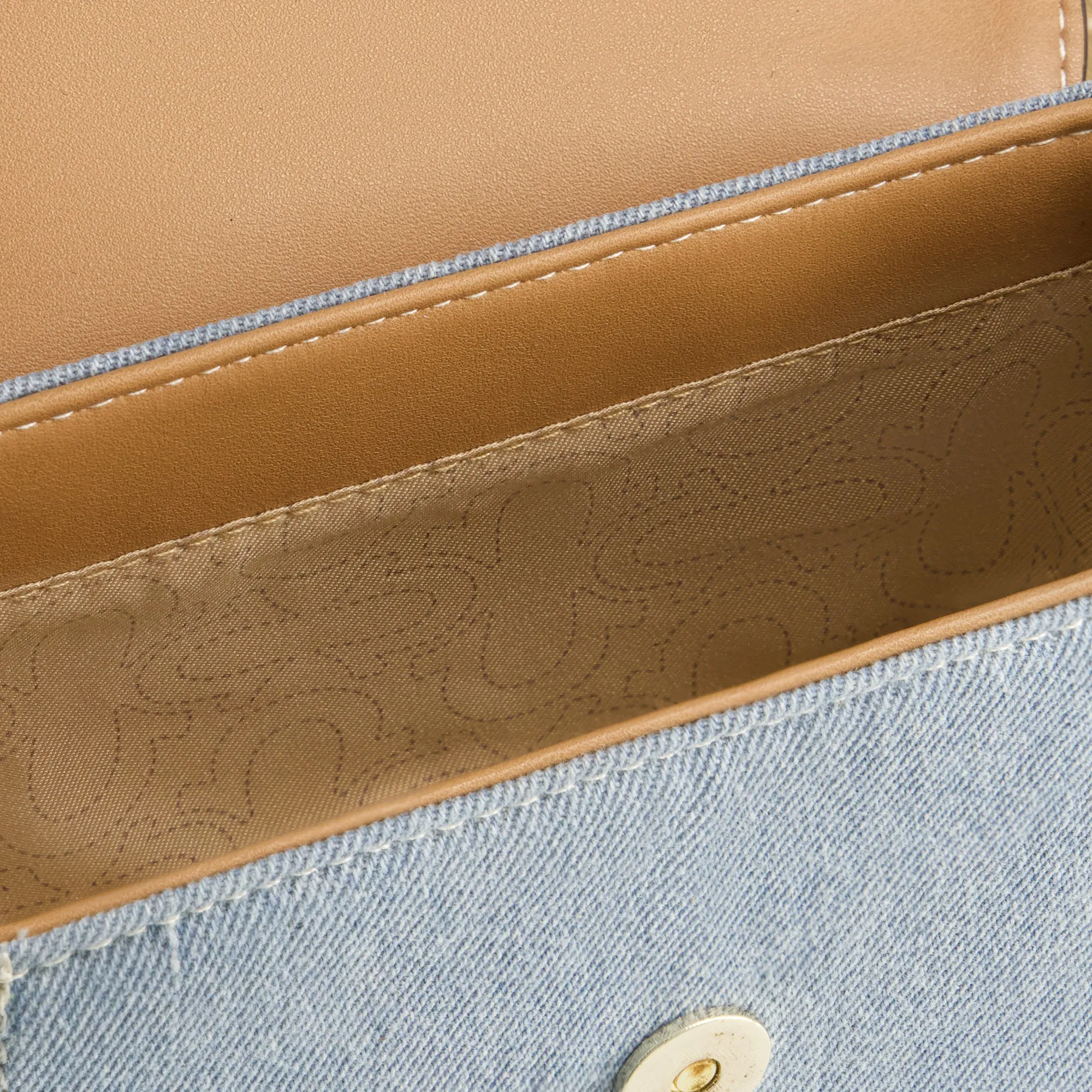 True Religion Mini Flap Denim Crossbody