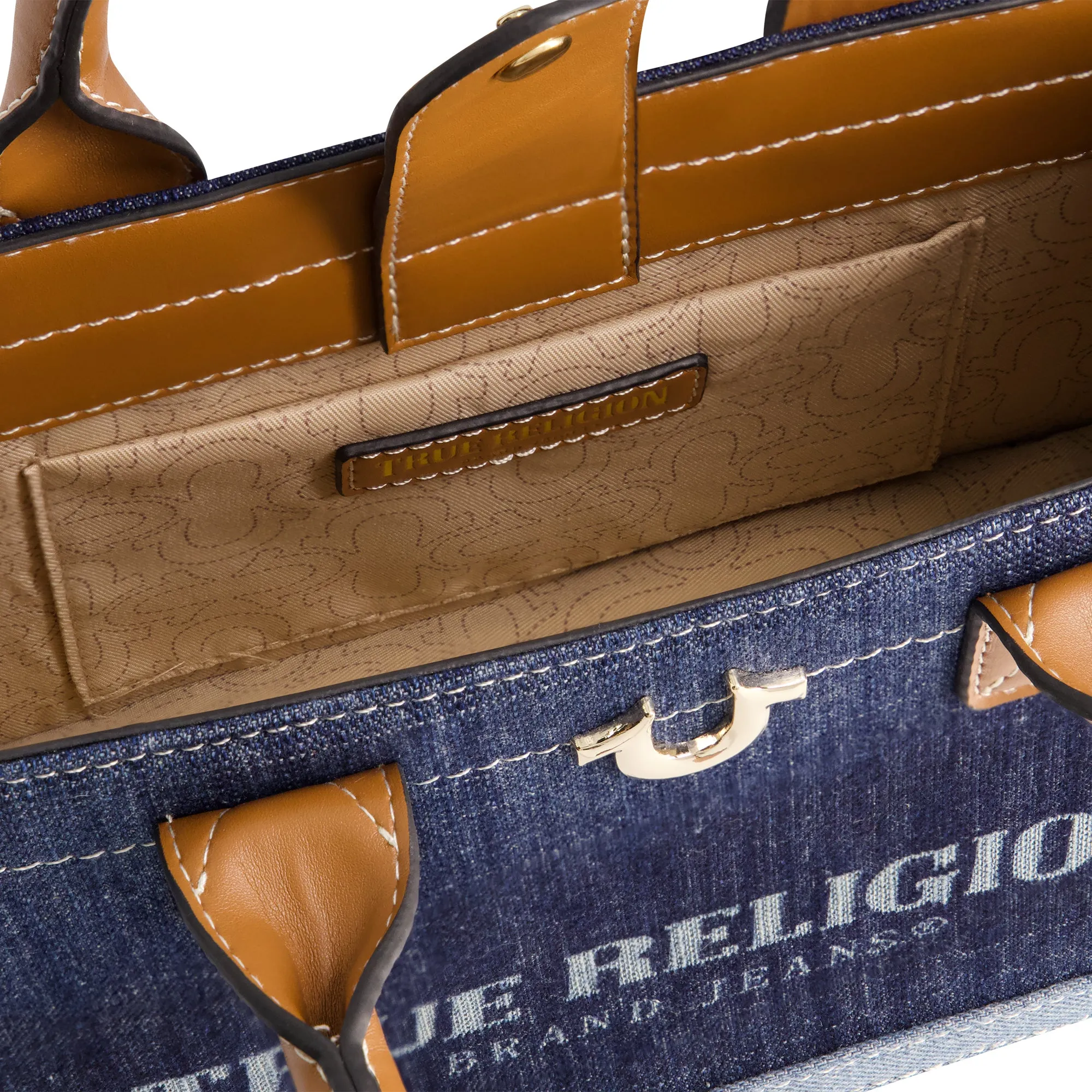 True Religion Modern Edge Denim Tote