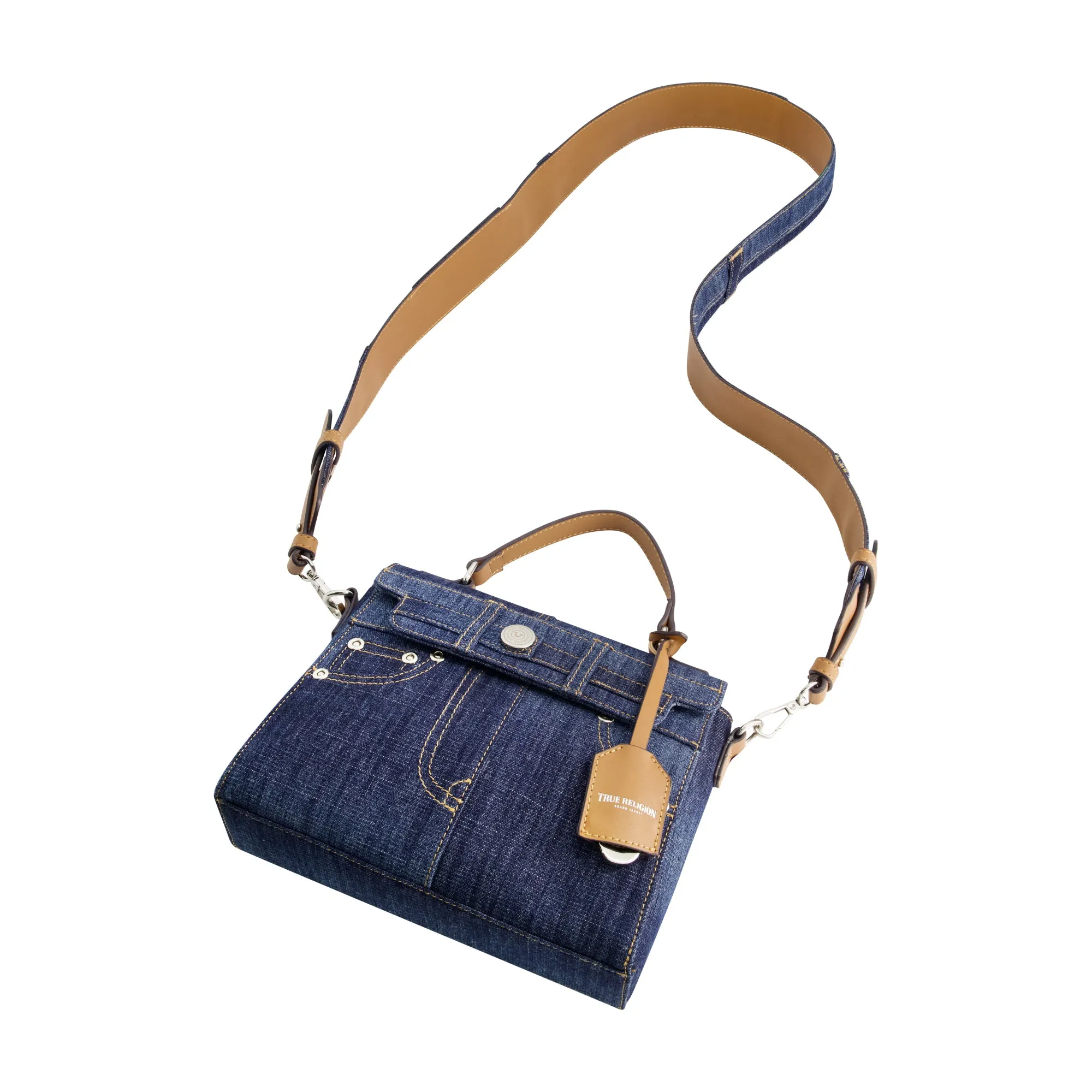 True Religions Jean Pocket Mini Flap