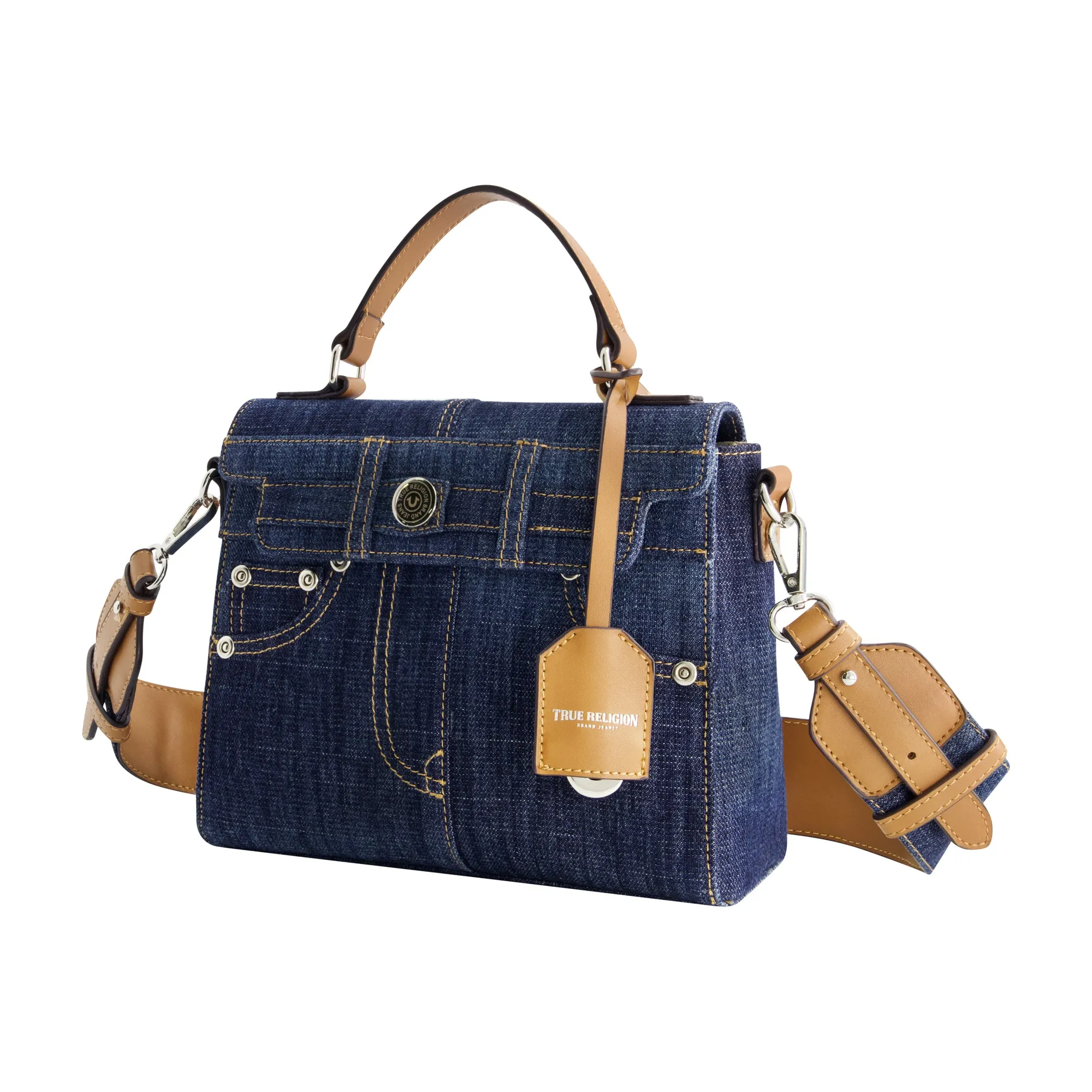 True Religions Jean Pocket Mini Flap