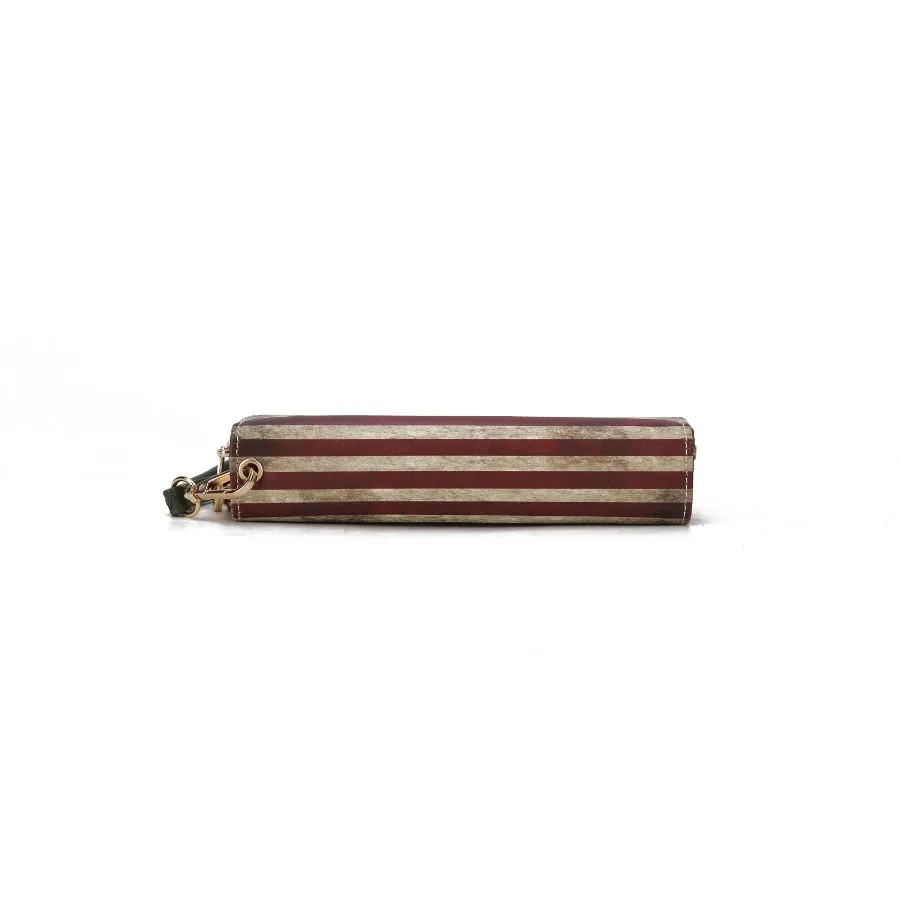 Uriel Vegan Leather Women’s FLAG Wristlet Wallet