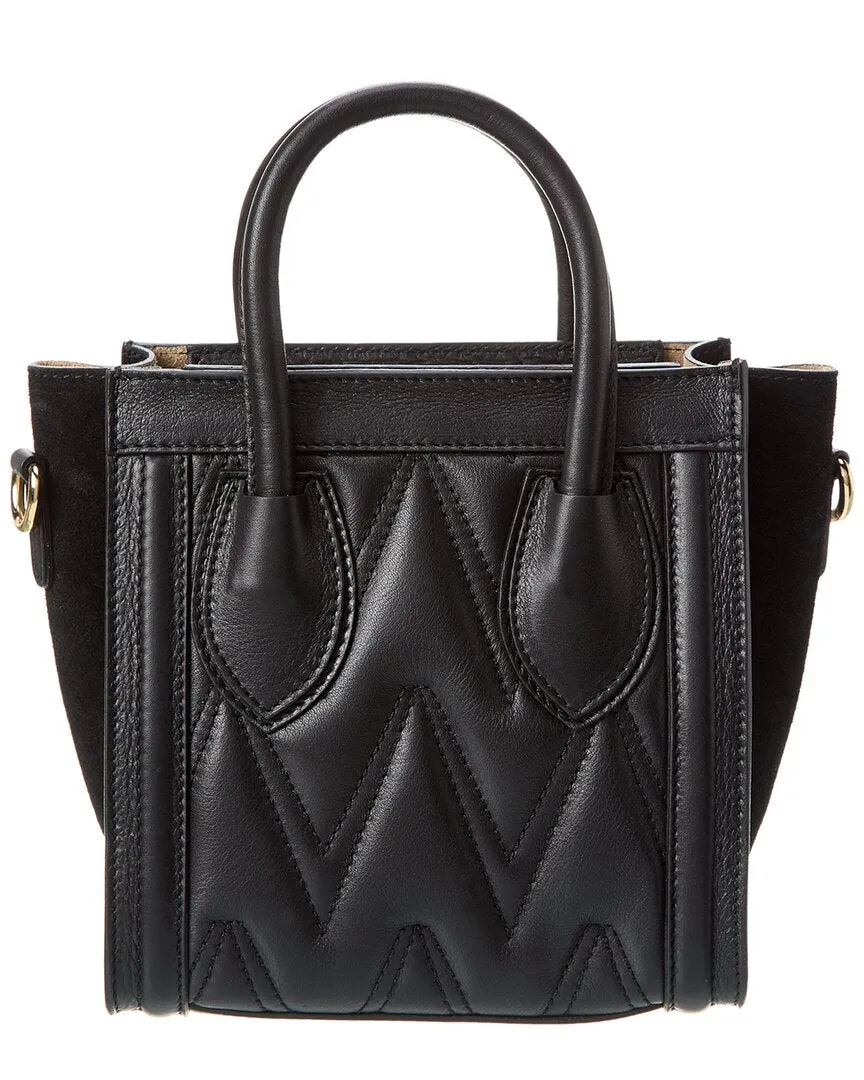 Valentino by Mario Valentino Eva Diamond Leather Tote