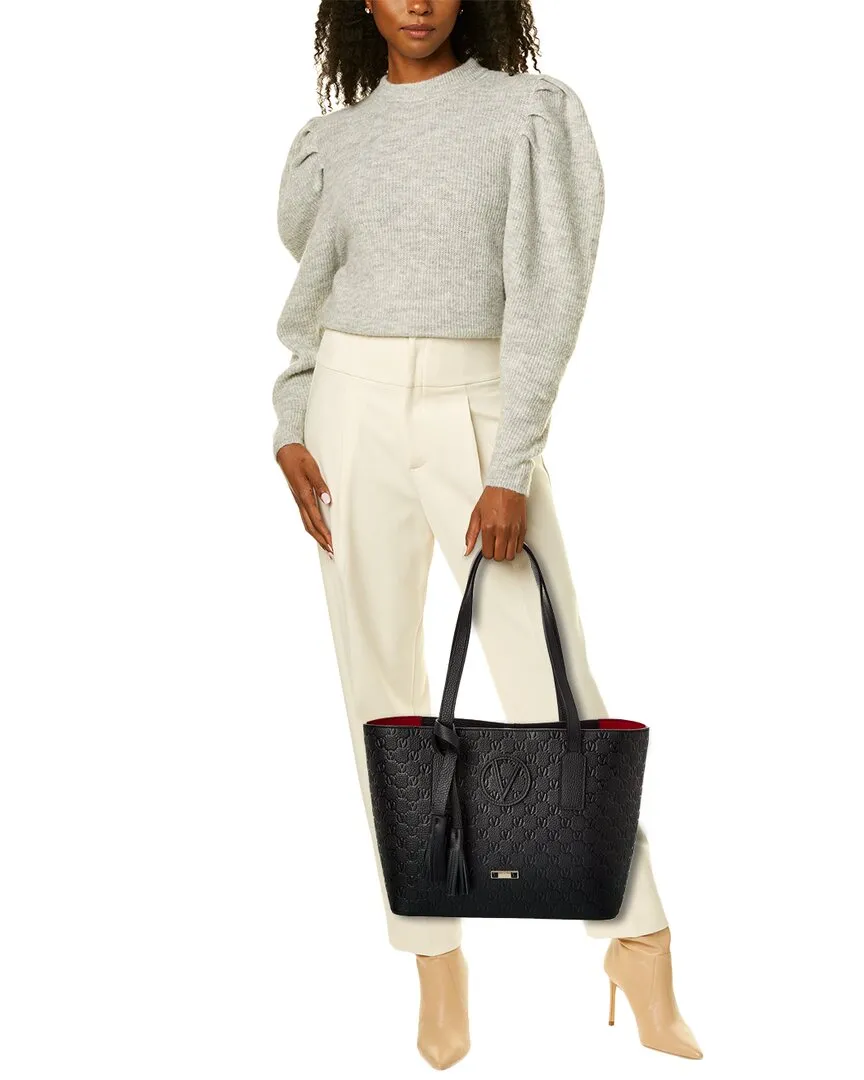 Valentino by Mario Valentino Prince Medallion Leather Tote