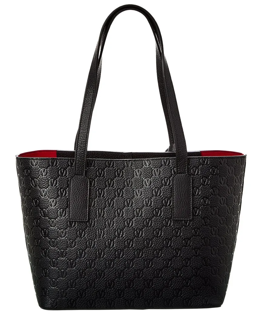 Valentino by Mario Valentino Prince Medallion Leather Tote