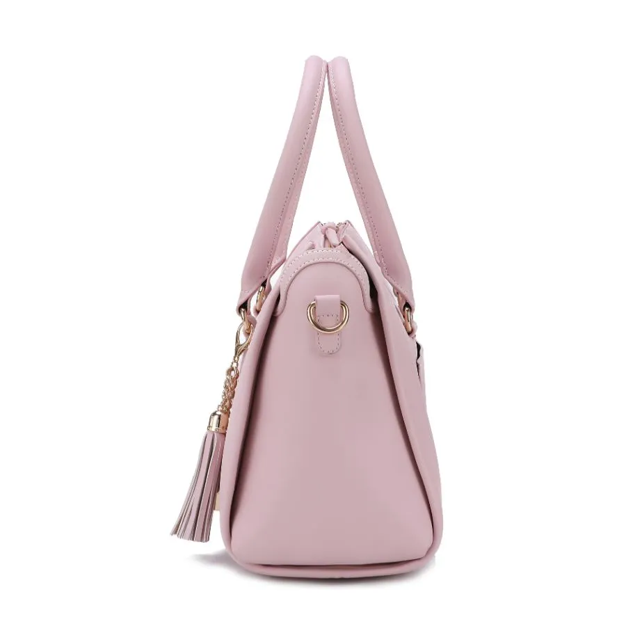 Valeria Satchel Handbag with Keyring