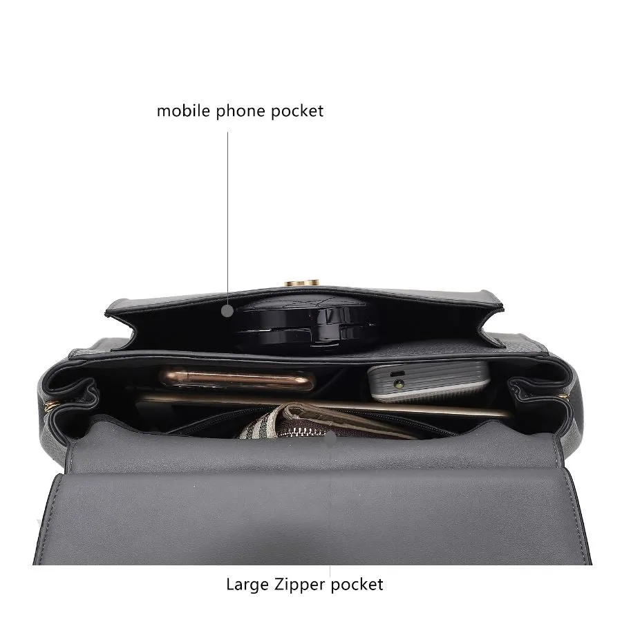 Vida Vegan Leather Women’s 3-in-1 Satchel, Backpack & Crossbody