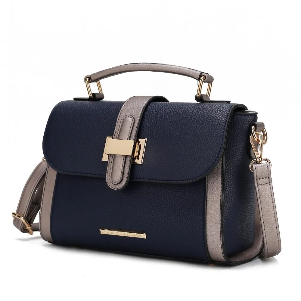 Willa Color-Block Vegan Leather Women’s Shoulder Bag