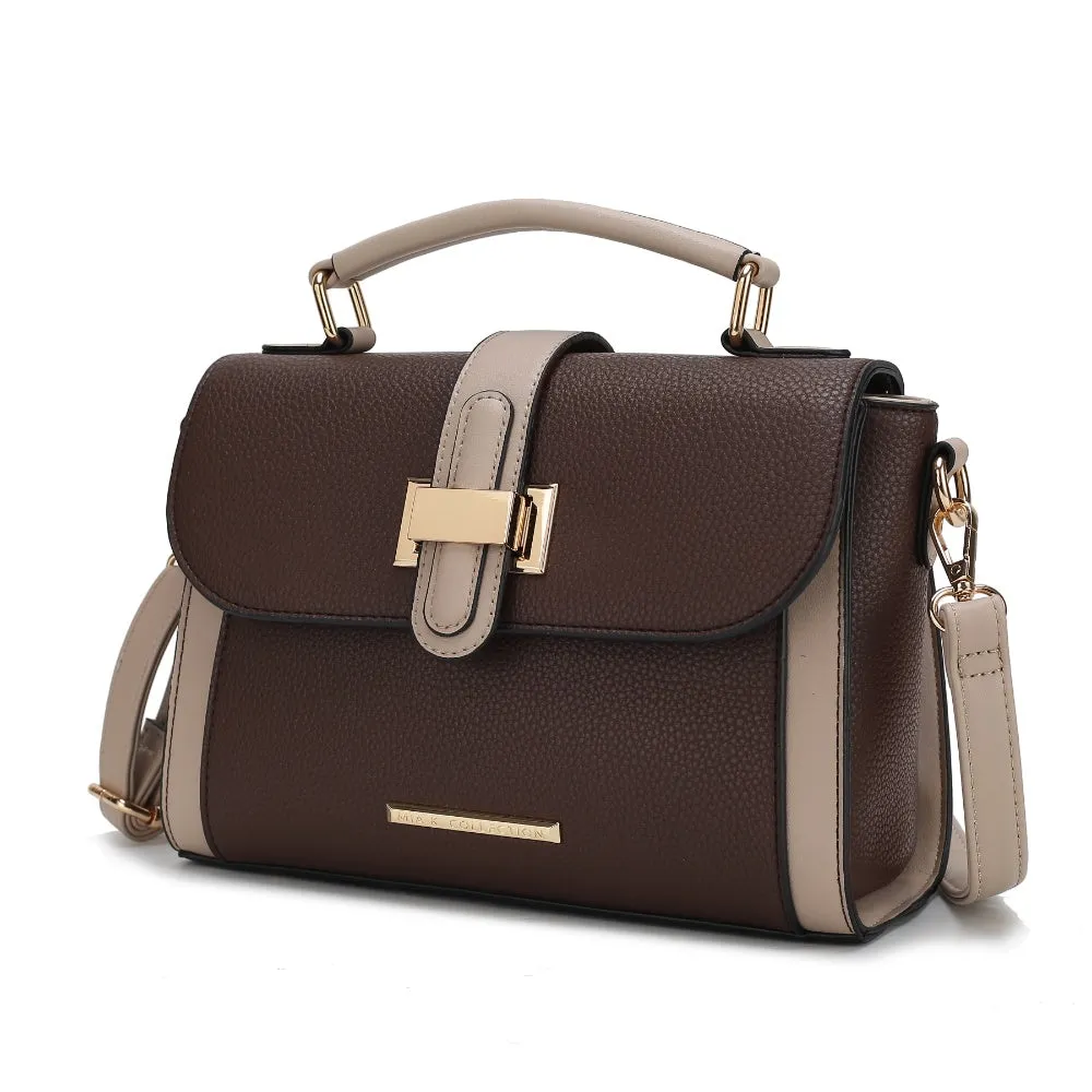 Willa Color-Block Vegan Leather Women’s Shoulder Bag