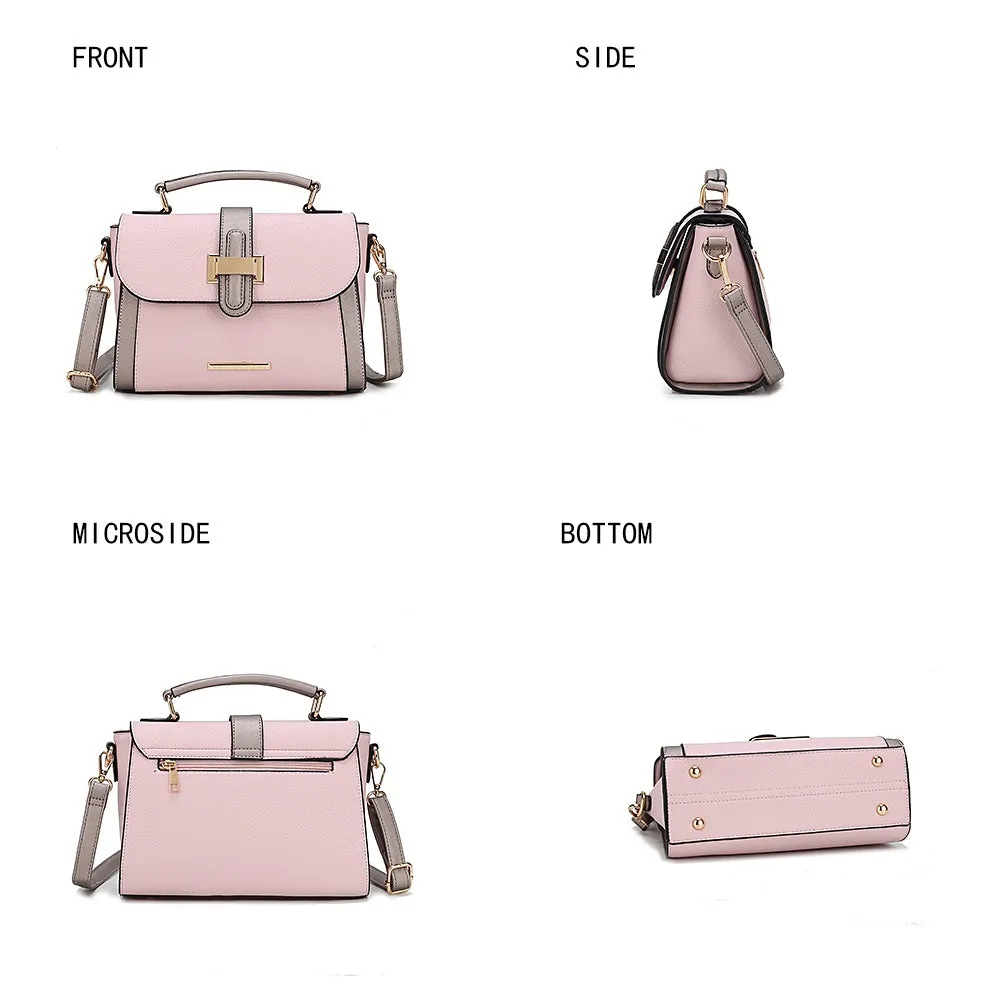 Willa Color-Block Vegan Leather Women’s Shoulder Bag