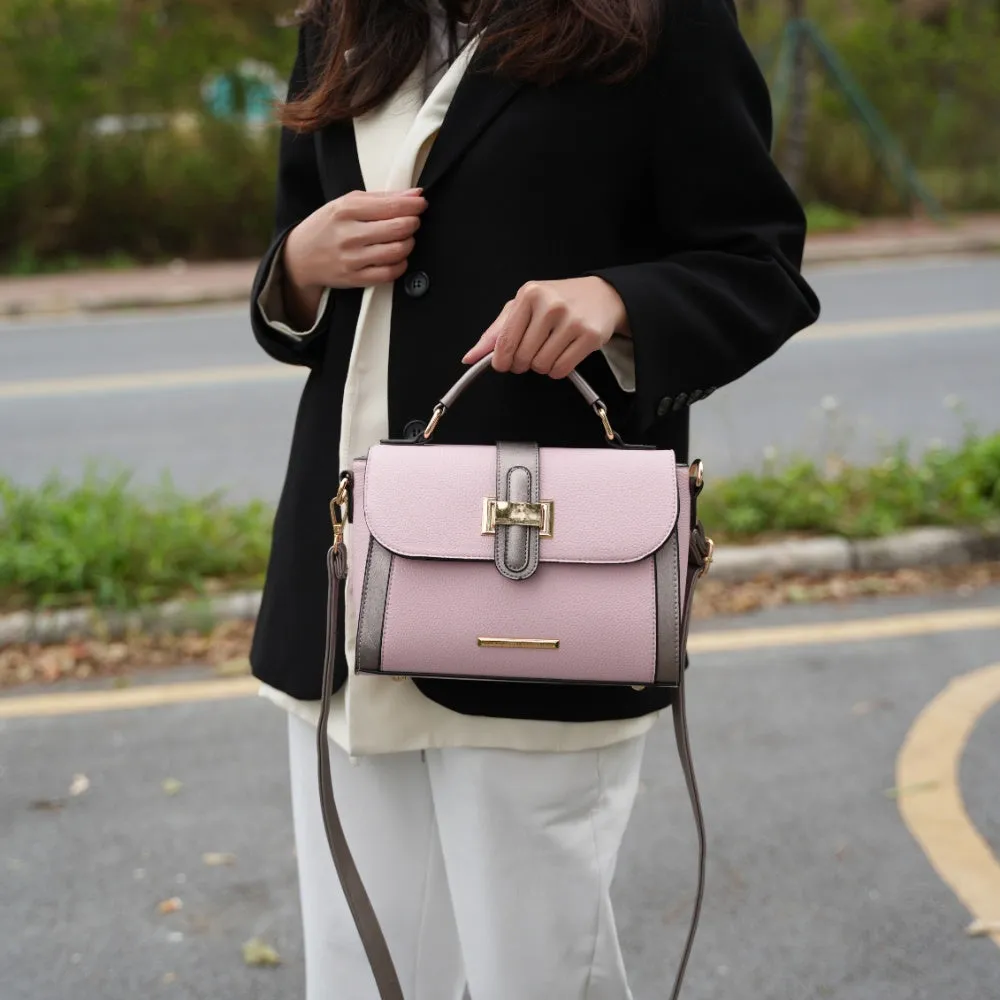 Willa Color-Block Vegan Leather Women’s Shoulder Bag
