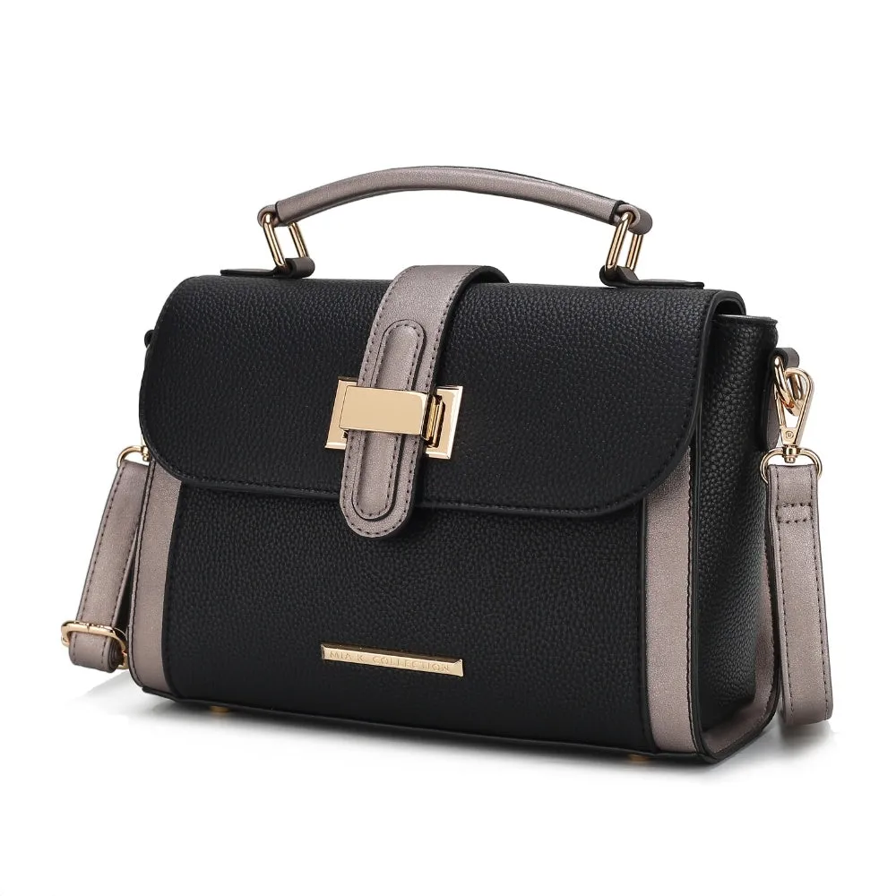 Willa Color-Block Vegan Leather Women’s Shoulder Bag