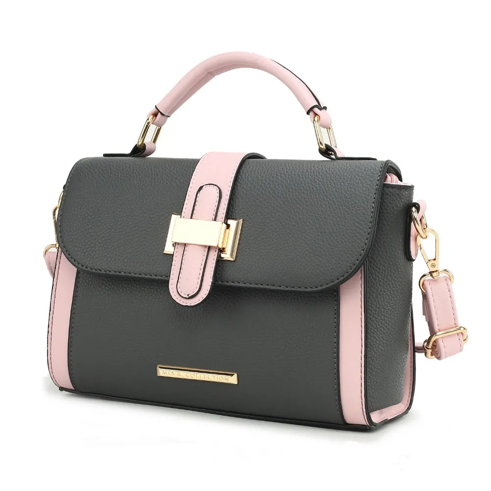 Willa Color-Block Vegan Leather Women’s Shoulder Bag