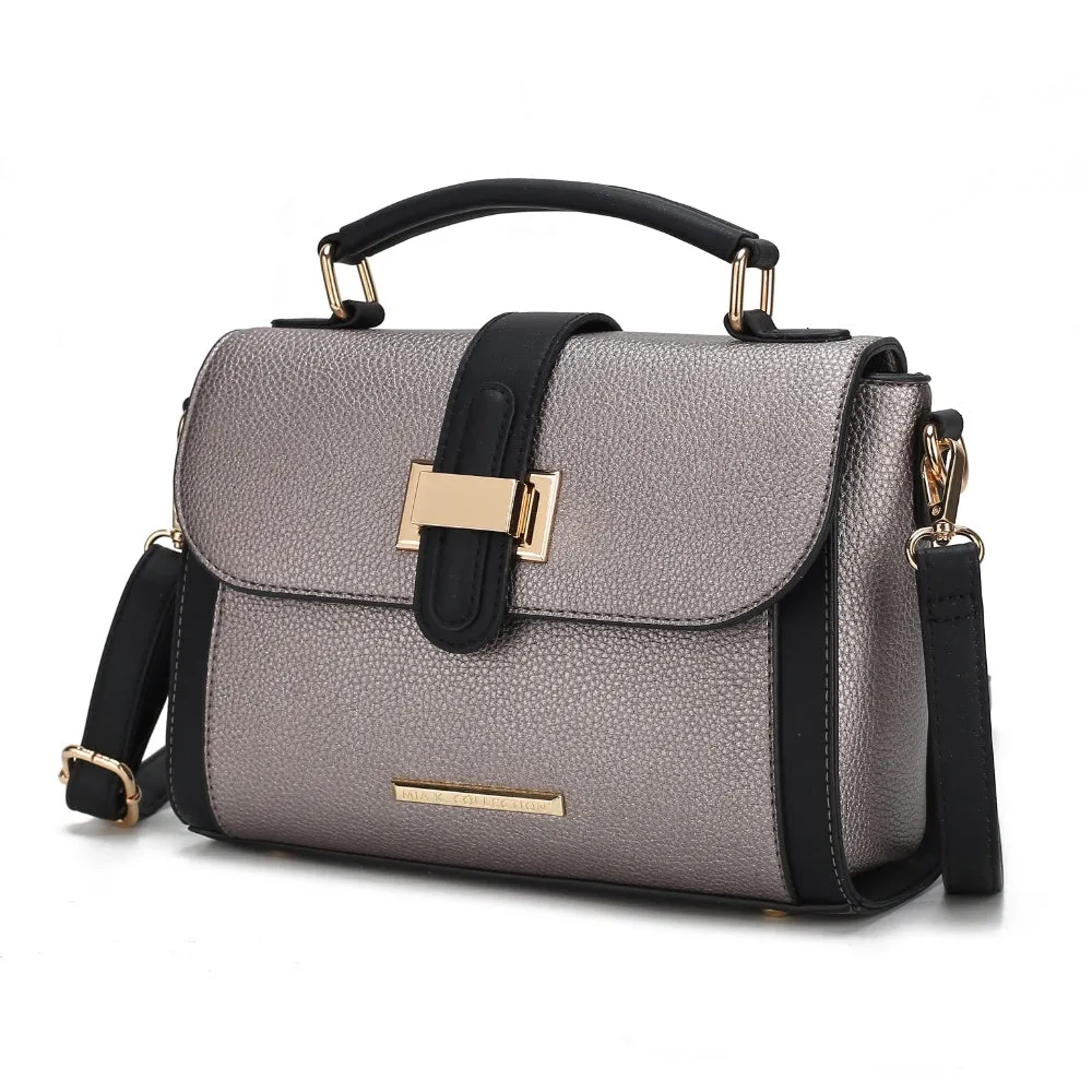 Willa Color-Block Vegan Leather Women’s Shoulder Bag
