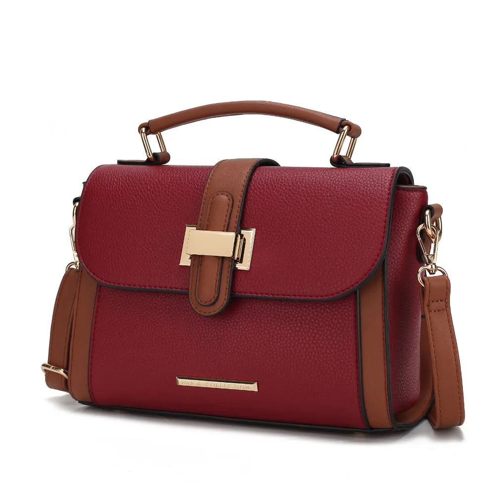 Willa Color-Block Vegan Leather Women’s Shoulder Bag