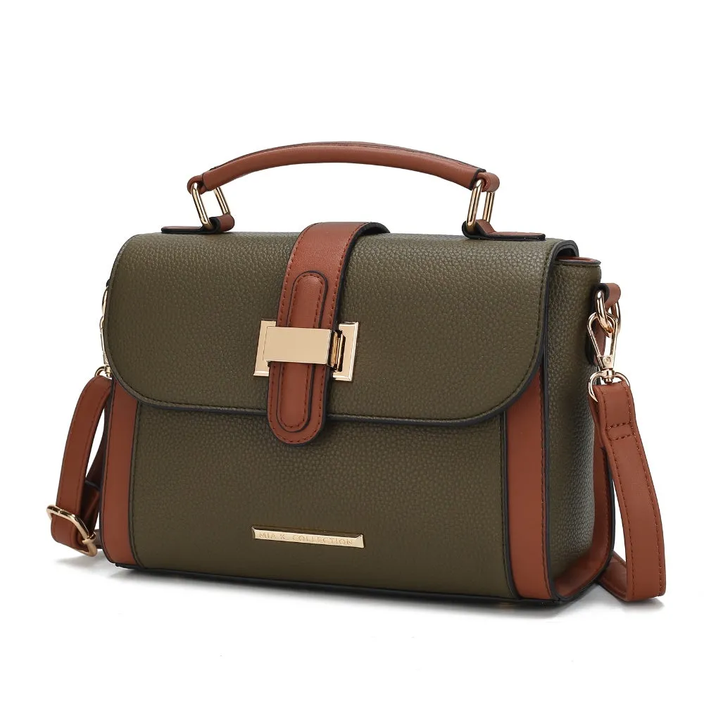 Willa Color-Block Vegan Leather Women’s Shoulder Bag