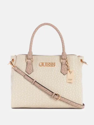 Zakaria Embossed Logo Satchel