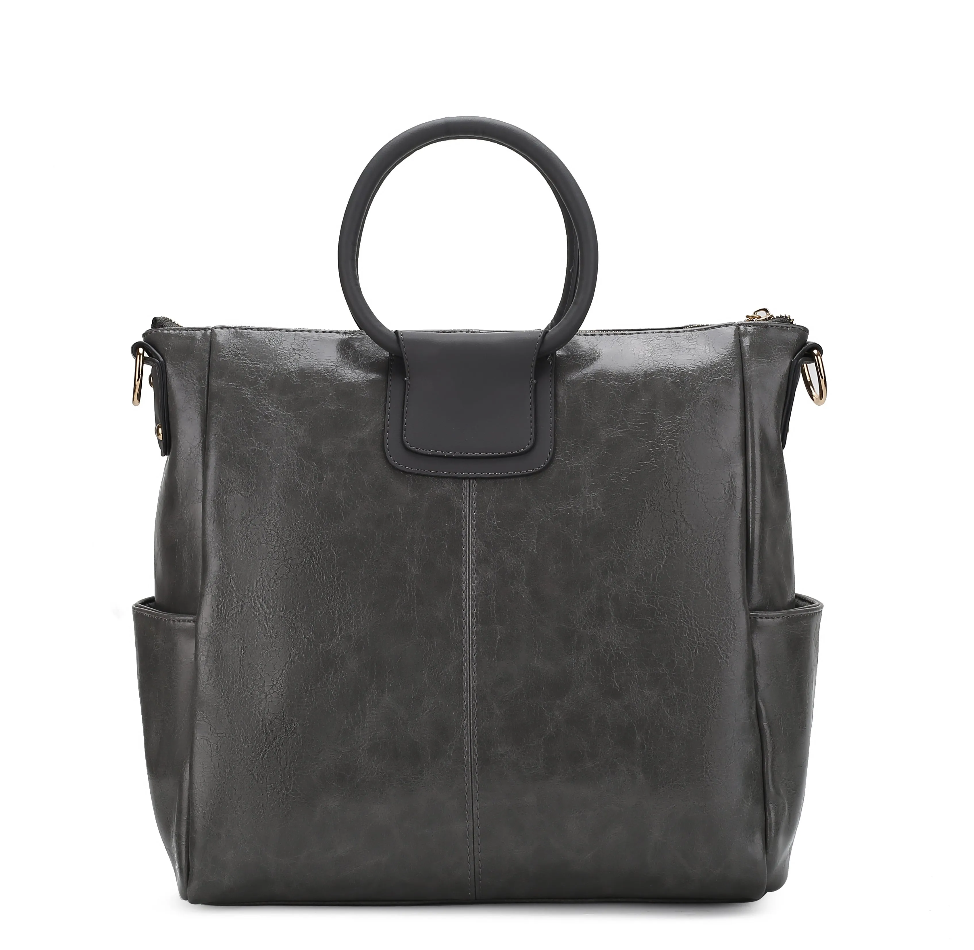 Zori Vegan Leather Women’s Tote Bag with pouch and wallet -3 pieces